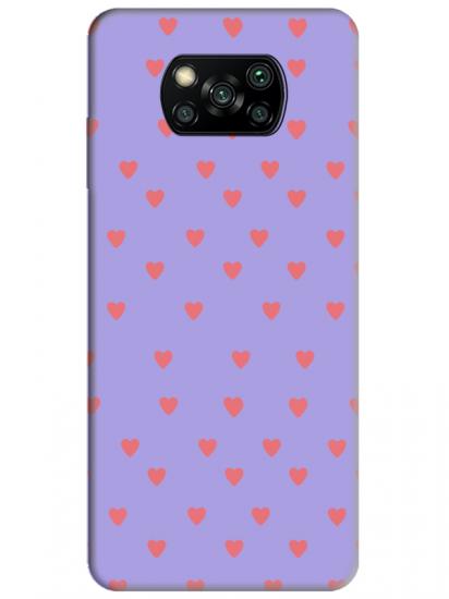 Poco X3 Pro Minik Kalpler Lila Telefon Kılıfı