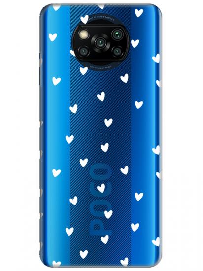 Poco X3 Pro Minik Kalpler Şeffaf Telefon Kılıfı