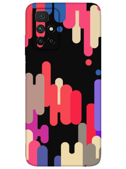 Redmi 10 Pop Art Siyah Telefon Kılıfı