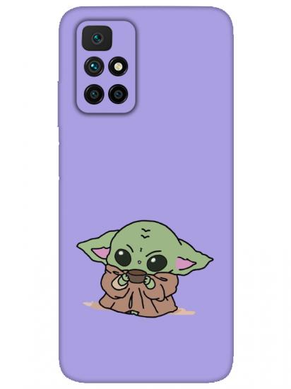 Redmi 10 2022 Baby Yoda Lila Telefon Kılıfı