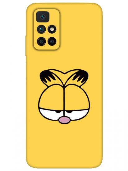 Redmi 10 2022 Garfield Sarı Telefon Kılıfı