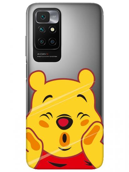 Redmi 10 2022 Winnie The Pooh Şeffaf Telefon Kılıfı