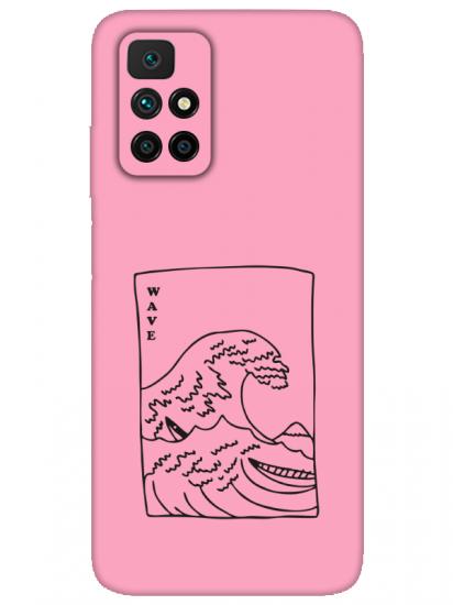 Redmi 10 2022 Kanagawa Wave Pembe Telefon Kılıfı