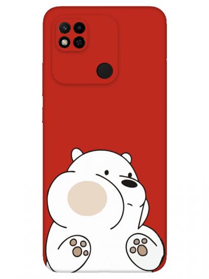 Redmi 10A Panda Kırmızı Telefon Kılıfı