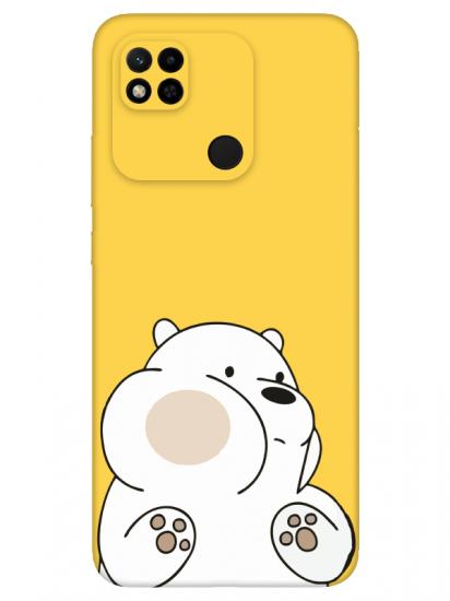 Redmi 10A Panda Sarı Telefon Kılıfı