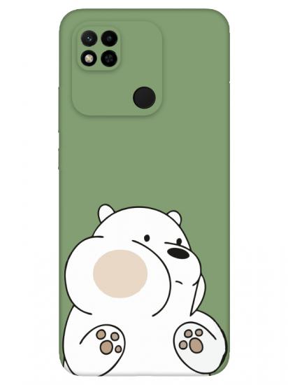 Redmi 10A Panda Yeşil Telefon Kılıfı