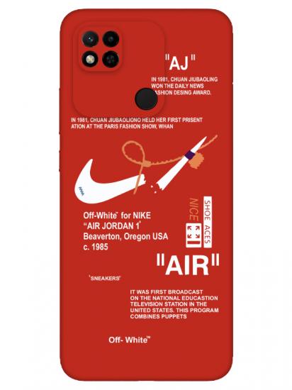 Redmi 10A Nike Air Kırmızı Telefon Kılıfı