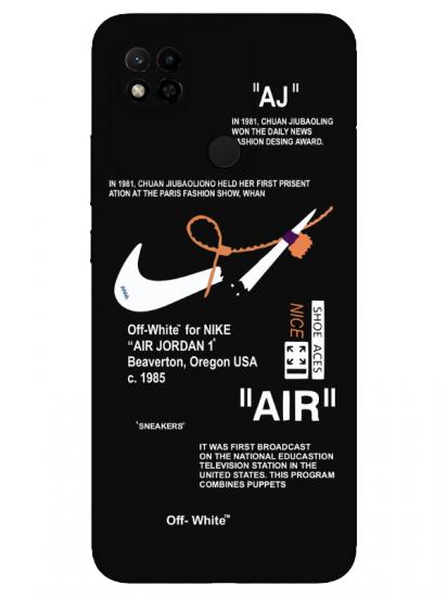 Redmi 10A Nike Air Siyah Telefon Kılıfı