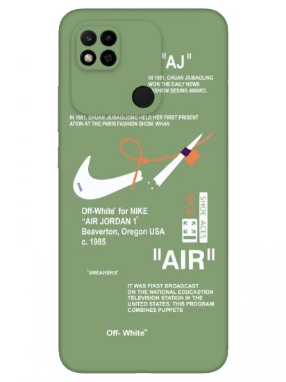 Redmi 10A Nike Air Yeşil Telefon Kılıfı