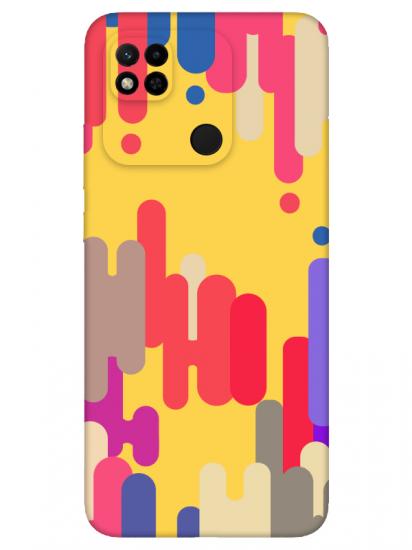 Redmi 10A Pop Art Sarı Telefon Kılıfı