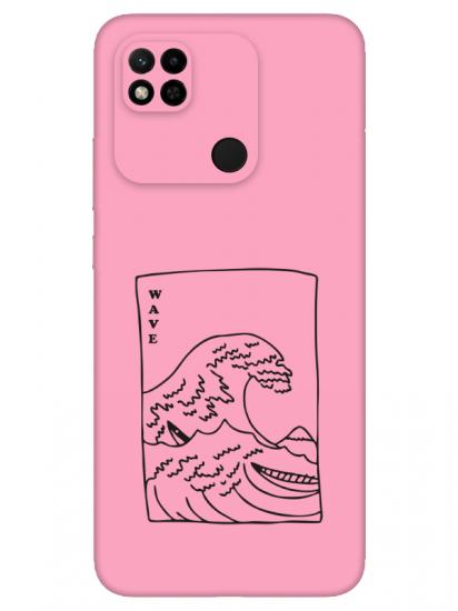 Redmi 10A Kanagawa Wave Pembe Telefon Kılıfı