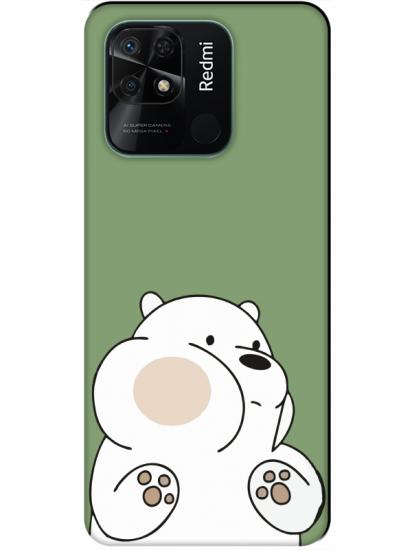 Redmi 10C Panda Yeşil Telefon Kılıfı