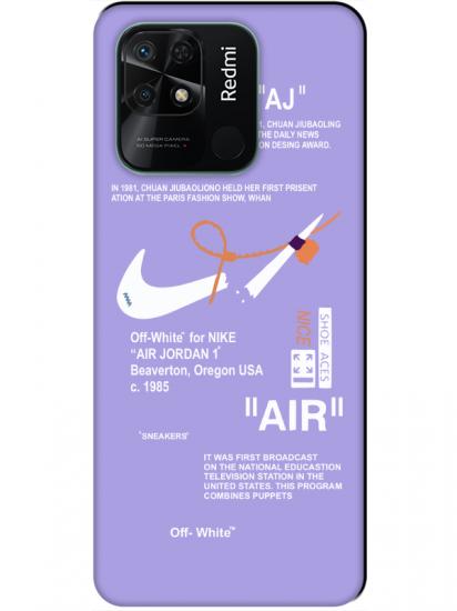 Redmi 10C Nike Air Lila Telefon Kılıfı