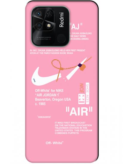 Redmi 10C Nike Air Pembe Telefon Kılıfı