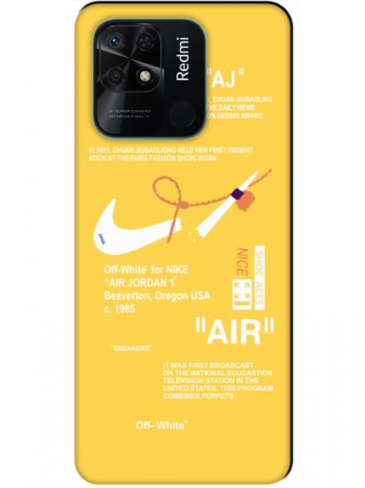 Redmi 10C Nike Air Sarı Telefon Kılıfı