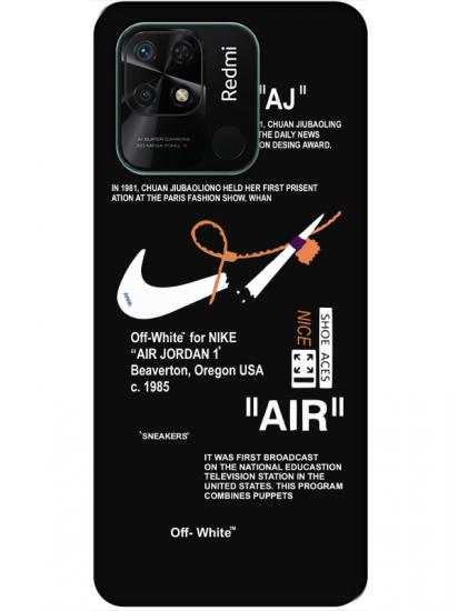 Redmi 10C Nike Air Siyah Telefon Kılıfı