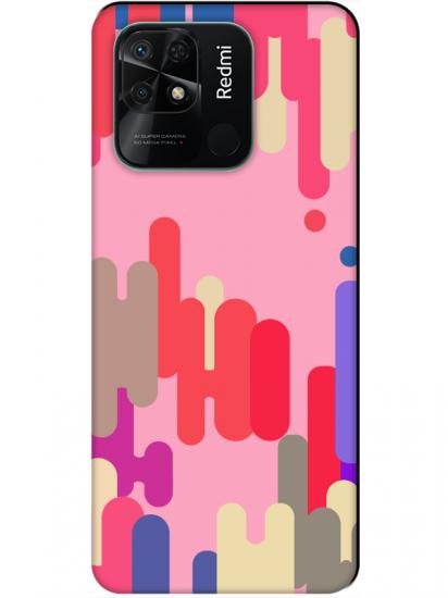 Redmi 10C Pop Art Pembe Telefon Kılıfı