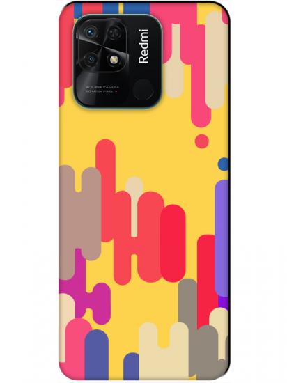 Redmi 10C Pop Art Sarı Telefon Kılıfı