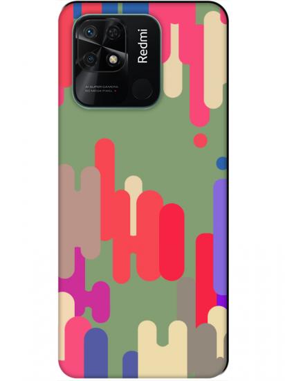 Redmi 10C Pop Art Yeşil Telefon Kılıfı