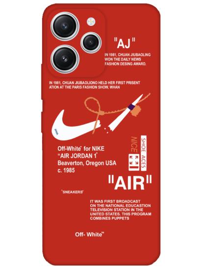 Redmi 12 Nike Air Kırmızı Telefon Kılıfı