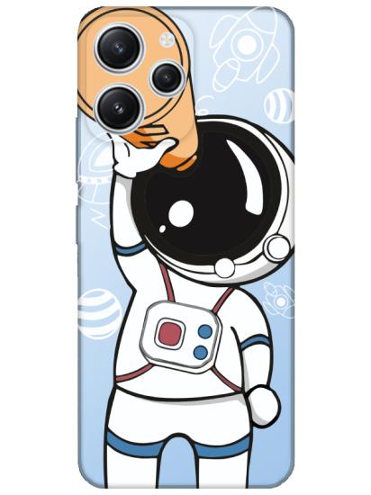 Redmi 12 Astronot Şeffaf Telefon Kılıfı