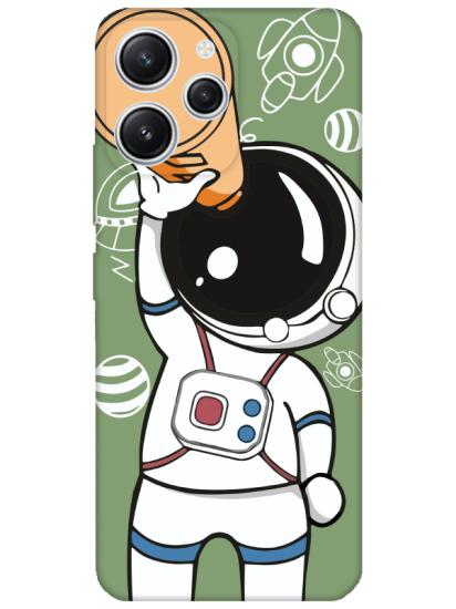 Redmi 12 Astronot Yeşil Telefon Kılıfı