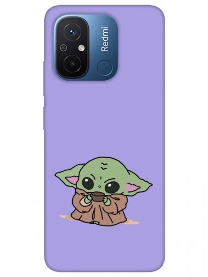 Redmi 12C Baby Yoda Lila Telefon Kılıfı