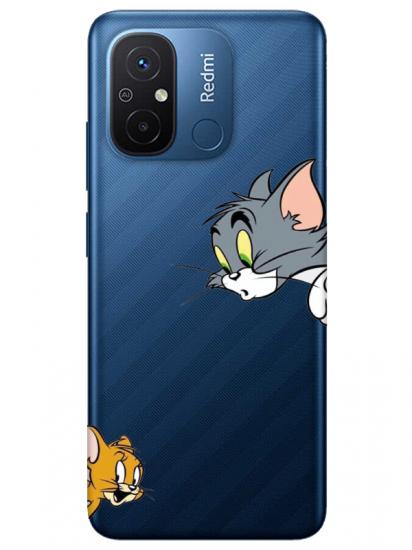 Redmi 12C Tom And Jerry Şeffaf Telefon Kılıfı