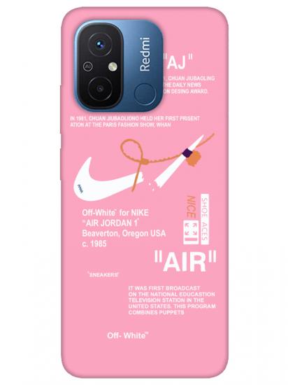 Redmi 12C Nike Air Pembe Telefon Kılıfı