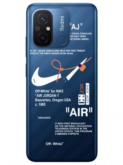 Redmi 12C Nike Air Şeffaf Telefon Kılıfı