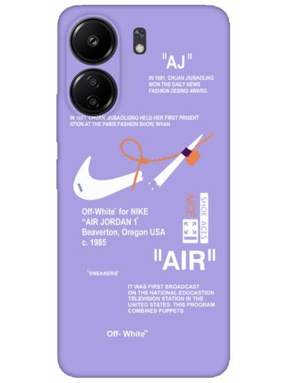 Redmi 13C Nike Air Lila Telefon Kılıfı