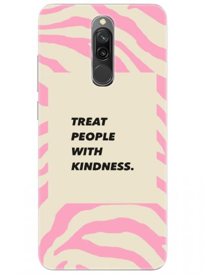 Redmi 8 Zebra Motto Pembe Telefon Kılıfı