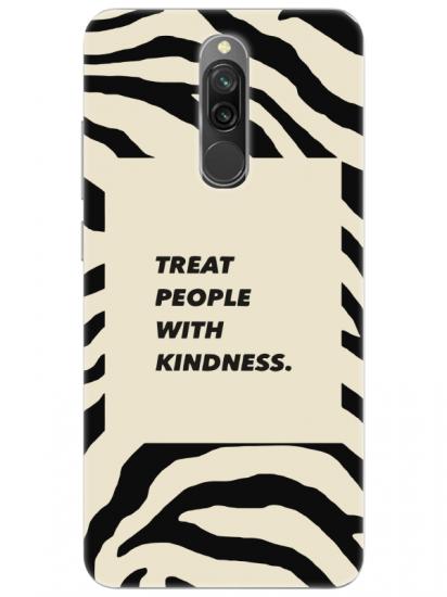 Redmi 8 Zebra Motto Siyah Telefon Kılıfı