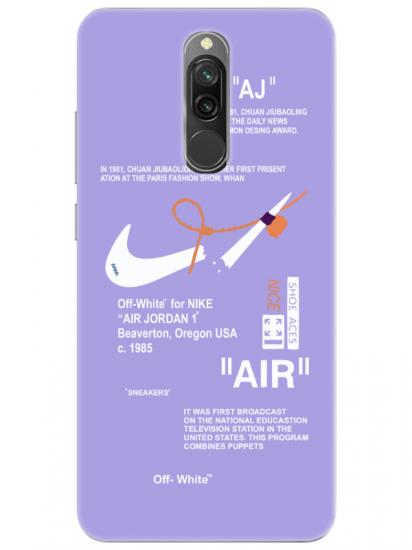 Redmi 8 Nike Air Lila Telefon Kılıfı