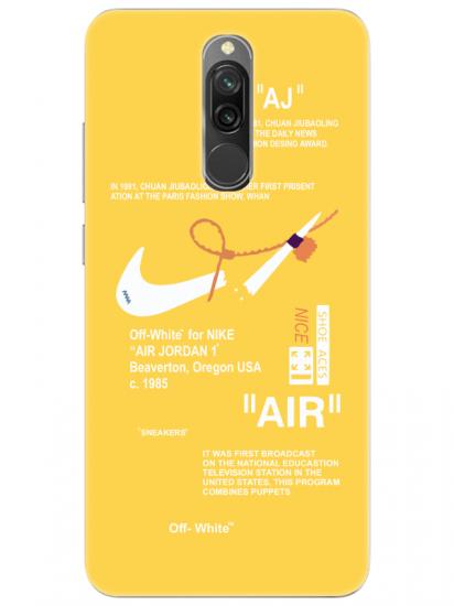 Redmi 8 Nike Air Sarı Telefon Kılıfı