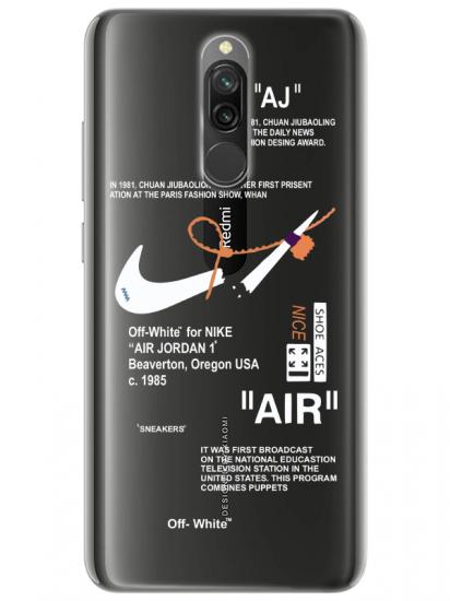 Redmi 8 Nike Air Şeffaf Telefon Kılıfı