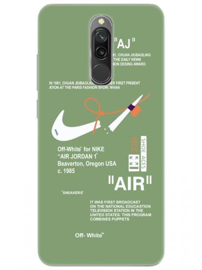 Redmi 8 Nike Air Yeşil Telefon Kılıfı