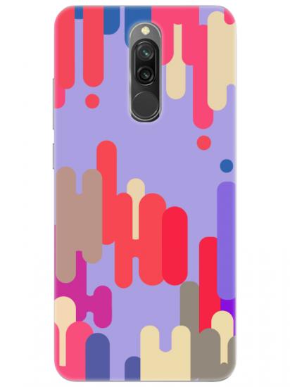 Redmi 8 Pop Art Lila Telefon Kılıfı