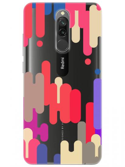 Redmi 8 Pop Art Şeffaf Telefon Kılıfı