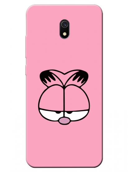 Redmi 8A Garfield Pembe Telefon Kılıfı