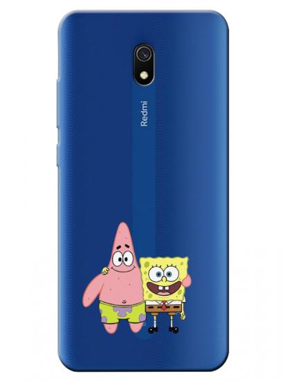 Redmi 8A Sünger Bob Ve Patrickstar Şeffaf Telefon Kılıfı