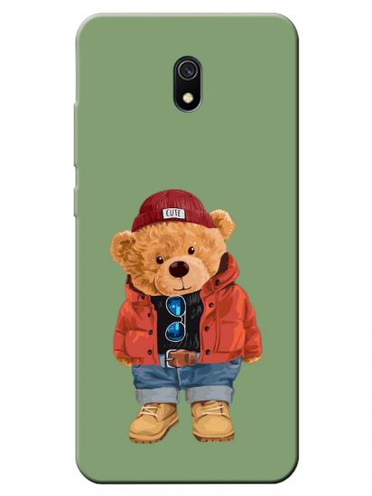 Redmi 8A Teddy Bear Yeşil Telefon Kılıfı