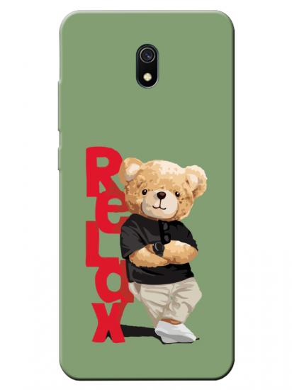 Redmi 8A Teddy Bear Relax Yeşil Telefon Kılıfı