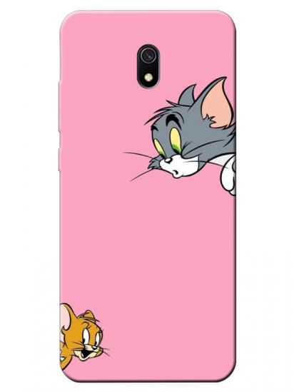 Redmi 8A Tom And Jerry Pembe Telefon Kılıfı