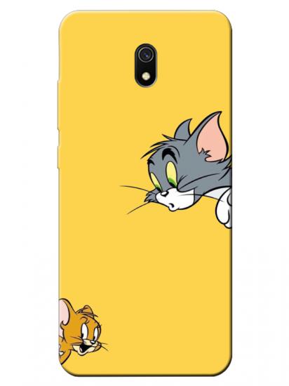 Redmi 8A Tom And Jerry Sarı Telefon Kılıfı