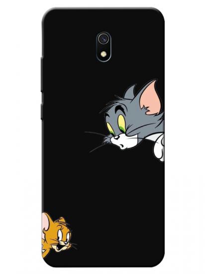 Redmi 8A Tom And Jerry Siyah Telefon Kılıfı