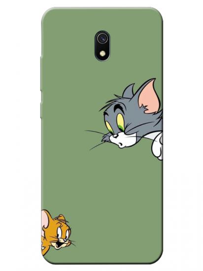 Redmi 8A Tom And Jerry Yeşil Telefon Kılıfı