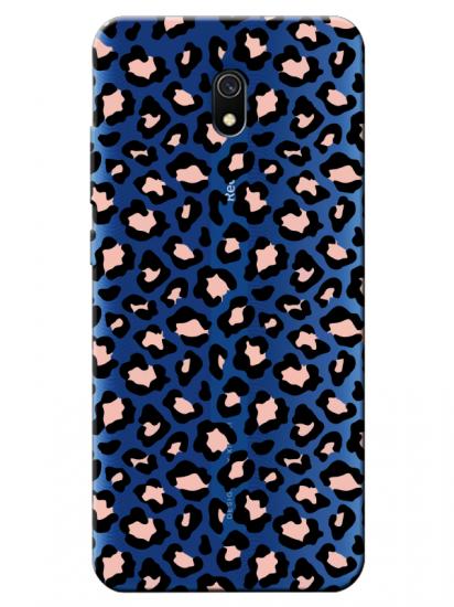 Redmi 8A Leopar Desenli Şeffaf Telefon Kılıfı