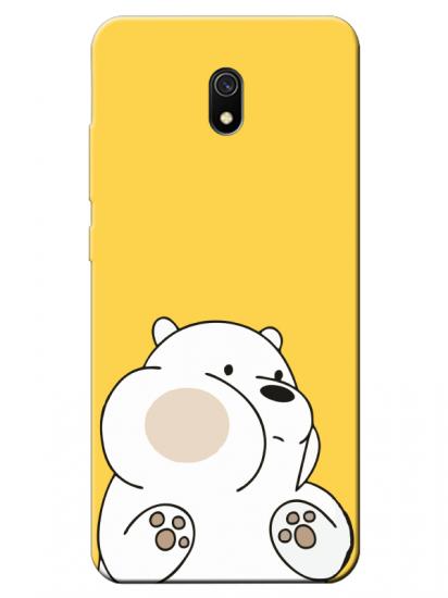 Redmi 8A Panda Sarı Telefon Kılıfı