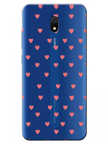 Redmi 8A Minik Kalpler Şeffaf Telefon Kılıfı